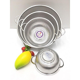 Mua Rổ inox 304 dày dặn dễ dàng rửa rau  vẩy rau - được làm từ inox 304 có 2 size