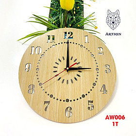 Mua AW006 - Đồng Hồ Gỗ Treo Tường – Décor Trang Trí Sang Trọng