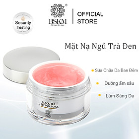 BSKM Trà Đen Mặt Nạ Ngủ Làm Trắng Da Mặt Thu Nhỏ Lỗ Chân Lông Dưỡng Ẩm Và Dưỡng Da Lười Mặt Nạ 100G