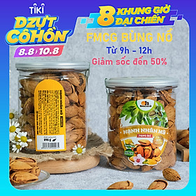 Hạt Hạnh Nhân Mỹ Rang Bơ Smile Nuts (215g - 350g) | 100% nhập khẩu từ Mỹ, thơm ngon, giòn béo