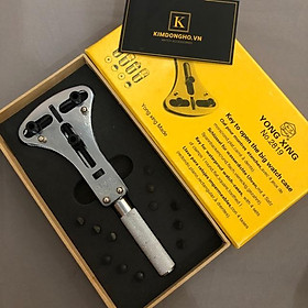 Dụng cụ compa 3 chấu mở đáy xoáy cho đồng hồ có đầu thay