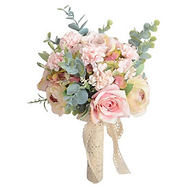 Bridesmaid Bouquet Handmade Centerpiece Artificial Flowers for Wedding Decor