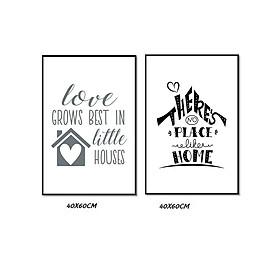 Mua Bộ tranh canvas Home - kèm ảnh thật