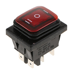 Red LED   Light Round Rocker Toggle Switch Car Truck Boat Home 2-pins