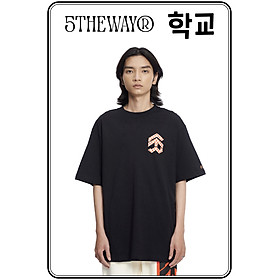 Áo thun 5THEWAY /checkerboard/ New Tee hoạ tiết Caro Màu Đen BLACK