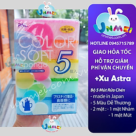 Mua Gói 5 Miếng Rửa Chén Bát Xoong Nồi - Nội địa Nhật Bản Mẹ và Bé Unmei