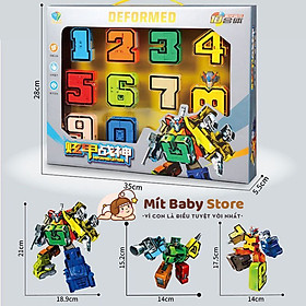Đồ chơi lắp ráp Robot số và dấu 15 chi tiết size to, Đồ Chơi Robot Biến Hình Kỹ Thuật Số Thông Minh cho bé trai
