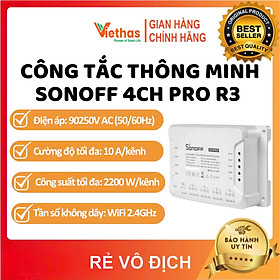 Mua Công tắc thông minh SONOFF 4CH PRO R3 điều khiển từ xa qua WiFi và RF 4 kênh