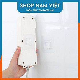 Kẹp dán tường thông minh - Không cần khoan lỗ, đục tường- Chịu lực lên đến 3Kg