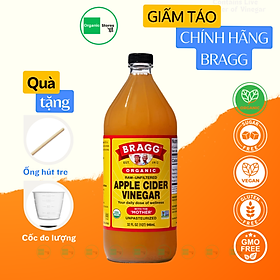 Giấm táo hữu cơ Bragg - Organic Apple Cider Vinegar