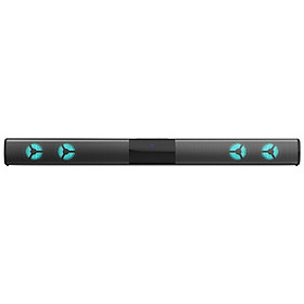 TV Sound Bar Bluetooth with 4 Speakers For PC 7 Color RGB Light Colorful Box