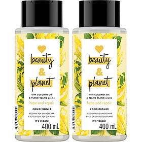 Combo 2 Dầu Xả Love Beauty And Planet Phục Hồi Hư Tổn 400ml