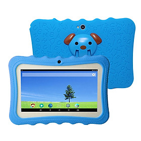 7'' Kids Tablet-PC 1G+16G Quad-Core Wi-Fi Tablet-PC Pad with Shock-Proof Silicone Protective Case for Children