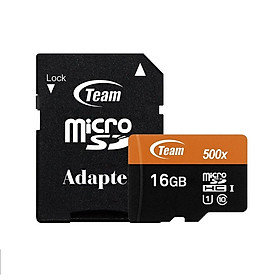 Mua Thẻ nhớ 16gb micro SDHC UHS-1 Team Adapter (cam) – Hàng Chính Hãng