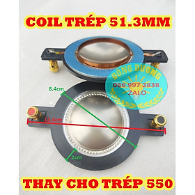 COIL LOA TREBLE 51.3 CÓ CỌC - MÀNG TITAN - DÂY ĐỒNG SỊN  - COIL LOA