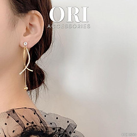 Bông tai nữ dáng dài Luix sang trọng ORI ACCESSORIES B380