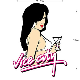 JDM Game Girl Sticker Beauty Phản chiếu Xe máy Decal dán xe sửa đổi