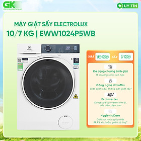 Máy giặt sấy electrolux inverter 10 kg eww1024p5wb - chỉ giao hcm