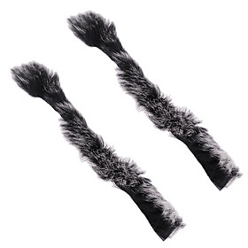 3-7pack 1 Pair Archery Bow String Silencer Bowstring Artificial Rabbit Hair