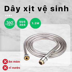 Dây xịt vệ sinh phòng tắm 1.2M