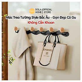 Móc treo đồ decor phòng ngủ Dola Home dán chịu lực, móc treo chìa khoá, treo túi xách, đồ gia dụng