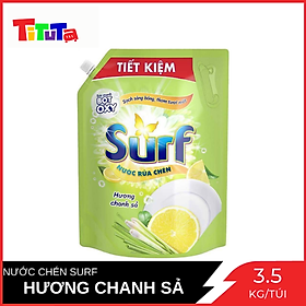 Nước rửa chén Surf hương chanh sả Túi 3.5kg