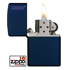 Bật lửa Zippo (sơn tĩnh điện) 239ZL Classic Navy Matte Zippo Logo - Chính hãng 100%