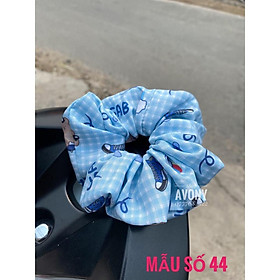 Cột tóc vải in nhiều hoạ tiết - cột tóc Scrunchie - Jack