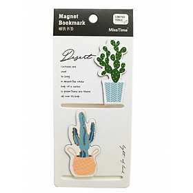 Bộ 2 bookmark nam châm (Hình xương rồng nhỏ)