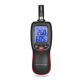 Digital Temperature and Humidity Meter LCD Thermo-Hygrometer Mini Thermometer Hygrometer Psychrometer Wet Bulb Dew Point