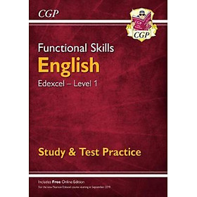 Sách - New Functional Skills English: Edexcel Level 1 - Study & Test Practice (for  by CGP Books (UK edition, paperback)
