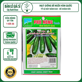 Mua Hạt Giống Bí Ngòi Xanh Dễ Trồng  Năng Suất Cao - Phú Nông 2Gram