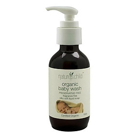 Tinh chất tắm độ mẫn cảm thấp cho bé Natures Child Organic Baby Wash 100ml (chứa thành phần hữu cơ được chứng nhận ACO Úc)