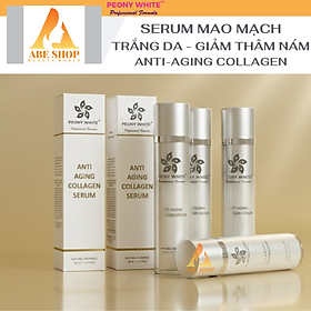 Tinh Chất PEONY WHITE Collagen - Anti Aging - Giảm Nám - Trắng Da - Chống Dị Ứng - Chống Giãn Mao Mạch 40-45ml