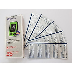 Que thử đường huyết Uright cho máy đo đường huyết TD4278 (Hộp 25 que)