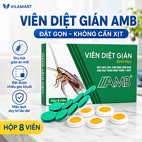 Thuốc diệt gián sinh học AMB, Viện Hàn lâm khoa học Việt Nam, diệt tận gốc tất cả các loại gián, hiệu quả, an toàn. - 1 hộp