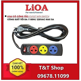 Ổ dây thông dụng có công tắc 5A TSN Lioa