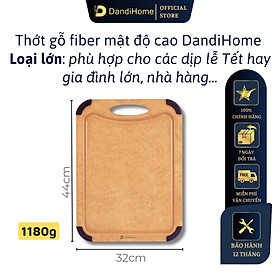 Mua Thớt gỗ sợi fiber DandiHome chịu nhiệt 177 độ C  sử dụng với máy rửa bát  không BPA  không mùi  không lo ẩm mốc