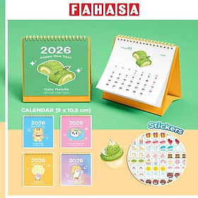 Lịch Bàn Mini - Cake Matcha