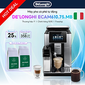 Mua  Hàng chính hãng  Máy pha cà phê tự động DeLonghi PrimaDonna Soul ECAM610.75.MB