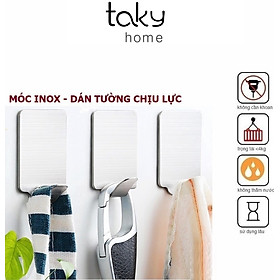 Móc Dán Tường Chịu Lực Nhỏ Gọn, Móc Inox Chắn Chắn, Móc Dính Tường Siêu Dính, Treo Đồ Đa Năng, Tiện Dụng Gia Đình, Taky Home 2002