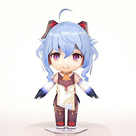 Mô hình giấy anime girl Chibi Ganyu game Genshin Impact