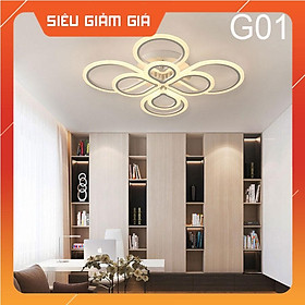 Mua Đèn ốp trần trang trí phòng khách phòng ngủ hình giọt nước có 3 chế độ điều khiển tăng chỉnh - Mã 20118