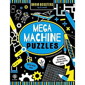 Hình ảnh Sách giải đố tiếng Anh: Brain Boosters: Mega Machines Puzzles