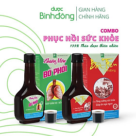 Combo Phục Hồi Sức Khỏe Sau Bệnh của Dược Bình Đông gồm 3 Thiên Môn Bổ Phổi và 3 Bát Tiên Bình Đông