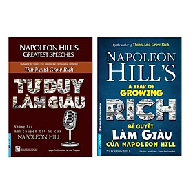 Combo sách Tư Duy Làm Giàu - Những Bài Nói Chuyện Bất Hủ Của Napoleon Hill (Tái Bản) +  Bí Quyết Làm Giàu Của Napoleon Hill (Tái Bản 2019)