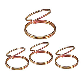 4 pcs Metal Finger Picks Guard Plectrum Ukulele Bass Guitar
