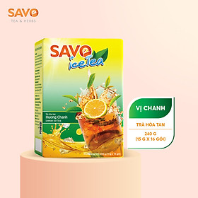 Trà Chanh hòa tan SAVO IceTea Chanh (Lemon Ice Tea) - Hộp 16 gói x 15g