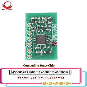 Toner Compatible Chip for OKI C911 C931 C941 C942 Printer Cartridge 38K 24K