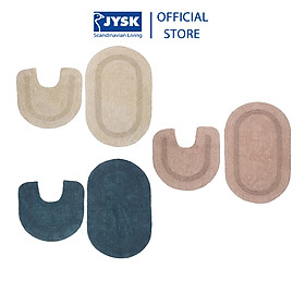 Mua Thảm phòng tắm | JYSK Lerdala | bộ 2 chiếc | cotton | be | R47xD75cm